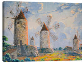 Leinwandbild Windmühle im Sonnenschein