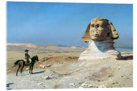 Acrylglasbild Bonaparte vor der Sphinx - Jean-Léon Gérôme
