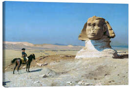 Leinwandbild Bonaparte vor der Sphinx - Jean-Léon Gérôme