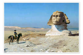 Poster Bonaparte vor der Sphinx - Jean-Léon Gérôme