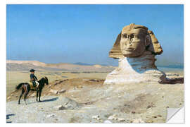 Wandsticker Bonaparte vor der Sphinx - Jean-Léon Gérôme
