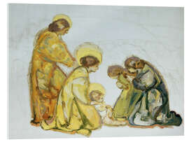 Acrylglasbild Anbetung (unvollendet) - Adolf Hölzel, 1908