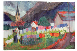 Acrylglasbild Im Dorf, 1910 - Marianne von Werefkin