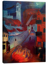 Leinwandbild Polizeiposten in Wilna, 1914 - Marianne von Werefkin