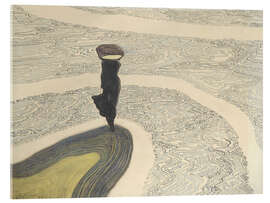 Acrylglasbild Frau am Ufer, 1910