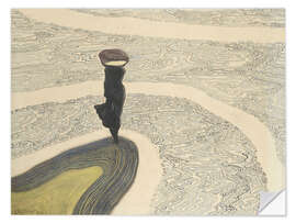 Wandsticker Frau am Ufer, 1910