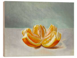 Holzbild Stilleben mit Orangen - Süleyman Seyyid Bey