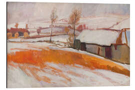 Alubild Winterlandschaft, über dem Hügel von Kærby, 1917