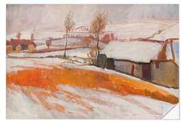 Wandsticker Winterlandschaft, über dem Hügel von Kærby, 1917 - Fritz Syberg