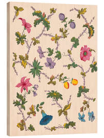 Holzbild Blumenmuster für bedruckte Textilien - Louis-Albert DuBois II