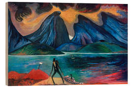 Holzbild Der Lumpensammler, 1917 - Marianne von Werefkin