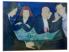 Acrylglasbild Im Café, 1909 - Marianne von Werefkin
