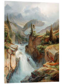 Acrylglasbild Fluss im Hochgebirge - Carl Friedrich Seiffert