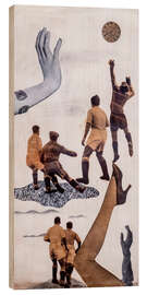 Holzbild Fußballspieler - Nicolas de Lekuona, 1935