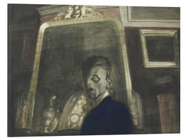 Alubild Selbstporträt vor dem Spiegel, 1908