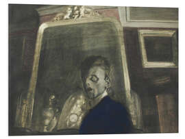 Hartschaumbild Selbstporträt vor dem Spiegel, 1908