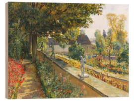 Holzbild Die Terrassenmauern - Will Hicok Low, 1901