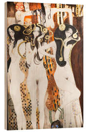 Holzbild Die Gorgonen - Beethoven-Fries (Ausschnitt) - Gustav Klimt