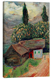 Leinwandbild Kate mit Kastanienbaum, 1918 - Marianne von Werefkin