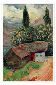 Poster Kate mit Kastanienbaum, 1918 - Marianne von Werefkin