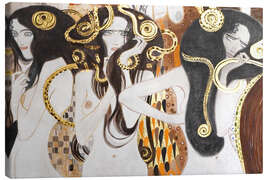 Leinwandbild Die Drei Gorgonen - Der Beethovenfries - Gustav Klimt