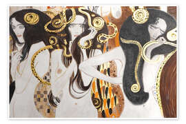 Poster Die Drei Gorgonen - Der Beethovenfries - Gustav Klimt