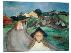 Acrylglasbild Straße in Aasgaardstrand, 1901