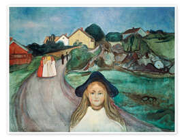 Poster Straße in Aasgaardstrand, 1901