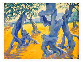 Wandbild Olivenhain - Josep Pons Frau