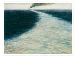 Wandbild Meer mit Kielwasser, 1902 - Léon Spilliaert