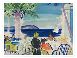 Poster French Riviera, 1920 - Janos Vaszary