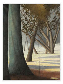 Wandbild Buchenstämme, 1945 - Léon Spilliaert