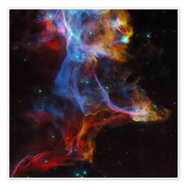 Poster Schleiernebel im Sternbild Cygnus