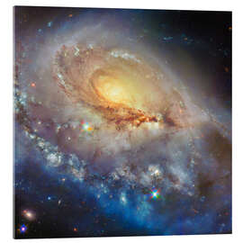 Acrylglasbild Spiralgalaxie Arp 184 - NASA