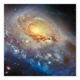 Wandbild Spiralgalaxie Arp 184 - NASA