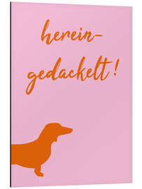 Magnettafel Hereingedackelt Orange