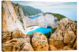Leinwandbild Navagio-Strand, griechische Inseln - Nagy Melinda