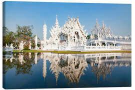 Leinwandbild Weißer Tempel Wat Rong Khun, Thailand