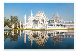 Wandbild Weißer Tempel Wat Rong Khun, Thailand - Nagy Melinda