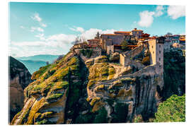 Acrylglasbild Kloster Varlaam, Griechenland