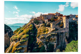 Hartschaumbild Kloster Varlaam, Griechenland