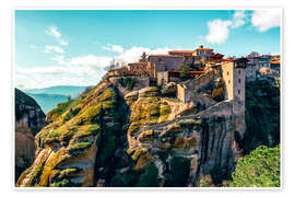 Wandbild Kloster Varlaam, Griechenland - Luis Pina