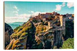 Holzbild Kloster Varlaam, Griechenland