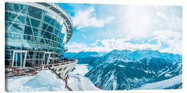 Leinwandbild Seilbahnstation, Skyway Monte Bianco, Italien - Frank Fell
