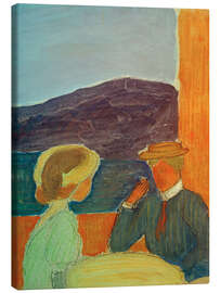 Leinwandbild Paar im Gespräch, 1909 - Marianne von Werefkin