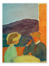 Poster Paar im Gespräch, 1909 - Marianne von Werefkin