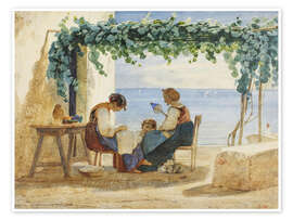 Wandbild Eine neapolitanische Familienszene - Ernst Meyer