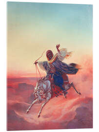 Acrylglasbild Der Ritt in der Wüste - Heinrich von Mayr