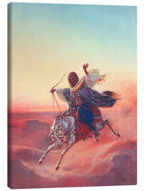 Leinwandbild Der Ritt in der Wüste - Heinrich von Mayr