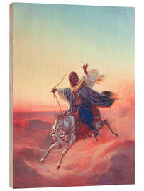 Holzbild Der Ritt in der Wüste - Heinrich von Mayr